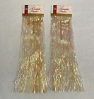 Lot of 2 Brite Star Clear Krinkle Icicles 18" 500 (x2) Strands NEW