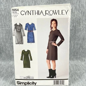 Vestido Simplicity 2054 Talla Grande y Cuello Capucha Misses Talla 14 22 Patrón Costura - Imagen 1 de 4