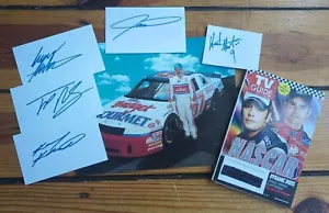 NASCAR Lot Signed Mark Martin Kasey Kahne Mayfield Montoya Jeff Gordon TV Guide - Picture 1 of 15
