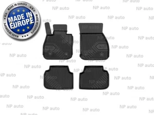 NEW LHD BLACK RUBBER FLOOR MATS LINERS FOR MINI COOPER CLUBMAN F54 2015-2023 - Picture 1 of 4