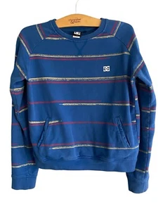 Zapatos Vintage DC Cuello Redondo Sudadera Bolsillo Canguro 100% Algodón Grande L - Imagen 1 de 6