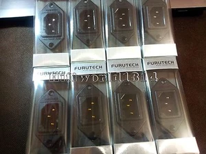 1xFurutech AC IEC Inlet FI-09(R) Rhodium Plated FI-09(G) Gold Power HIFI Socket - Picture 1 of 5