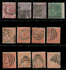 Wielka Brytania QV 1865-67 3d SG92, 8x 4d vermillion płyty 7-14 kompletne, 6d SG97 Pl 5&6, 1s