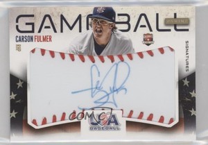 2014 Panini USA Baseball Box Set Game Ball Signatures /99 Carson Fulmer #4 Auto