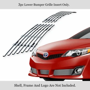 Fits 2012-2014 Toyota Camry SE Lower Bumper Stainless Chrome Billet Grill Insert - Picture 1 of 7