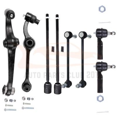 8Pcs Front Lower Control Arm Tie Rod End Sway Bar Fits 1995-1998 Ford Windstar - Image 1 of 4