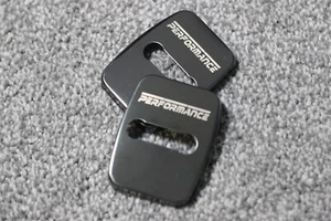 BMW 3er F30 F31 F34 Performance Chrom Schwarz Türschloss Verriegelung Abdeckung Paar - Bild 1 von 3