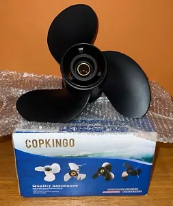 Copkingo Marine Propeller 9x9 for Mercury 6-15HP 48-828156A12 Boat 3 Blade Black - Picture 1 of 4