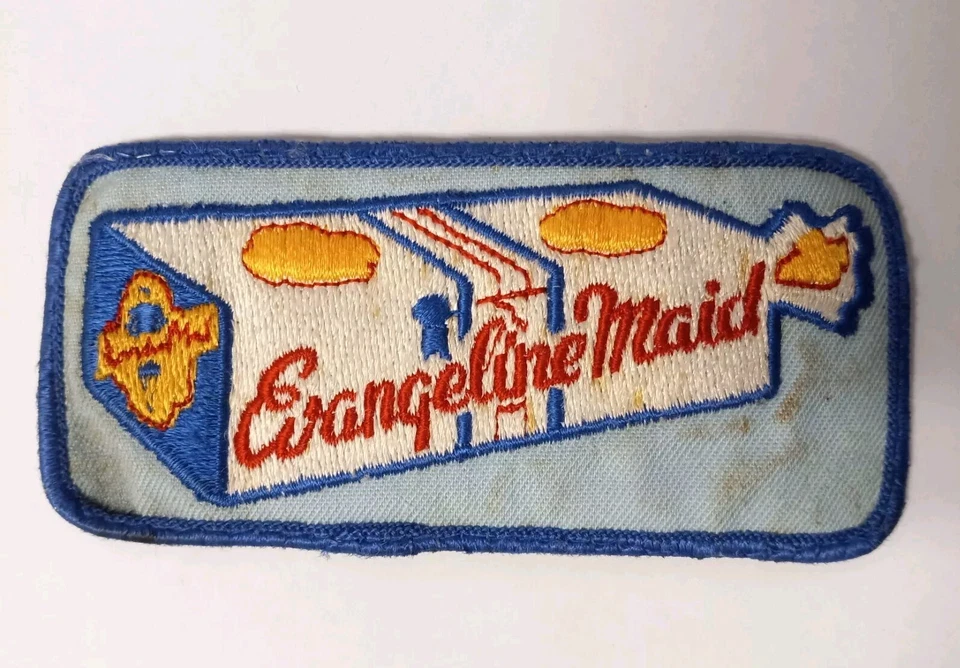 Parche uniforme Evangeline Maid Bread vintage rectangular grande Louisiana Lafayette  Foto 1 de 4