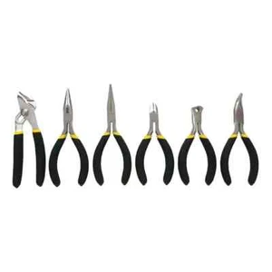 Stanley Mini Pinza Set Pinze Elettricista Utensili Utensile Manuale Bi Materiale 6 Pezzi - Foto 1 di 12