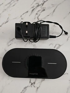 MOPHIE Universal Wireless Dual Charger Pad Black 2-in-1 - Picture 1 of 3