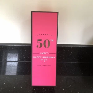 Happy 50th Birthday Champagne Flute NEW BOXED GIFT 50th Birthday - Picture 1 of 3