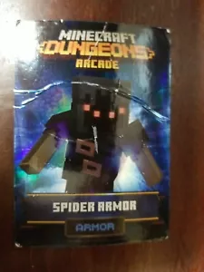 Minecraft Dungeons Hidden Depths -SERIES 2- FOIL SPIDER ARMOR 34/98 RARE - Picture 1 of 2