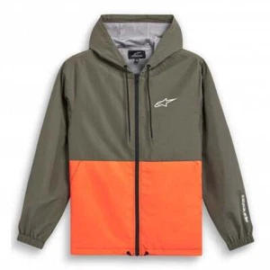 Alpinestars Men's Casual Jacket - Speeder Windbreaker - Military/Orange - Picture 1 of 7