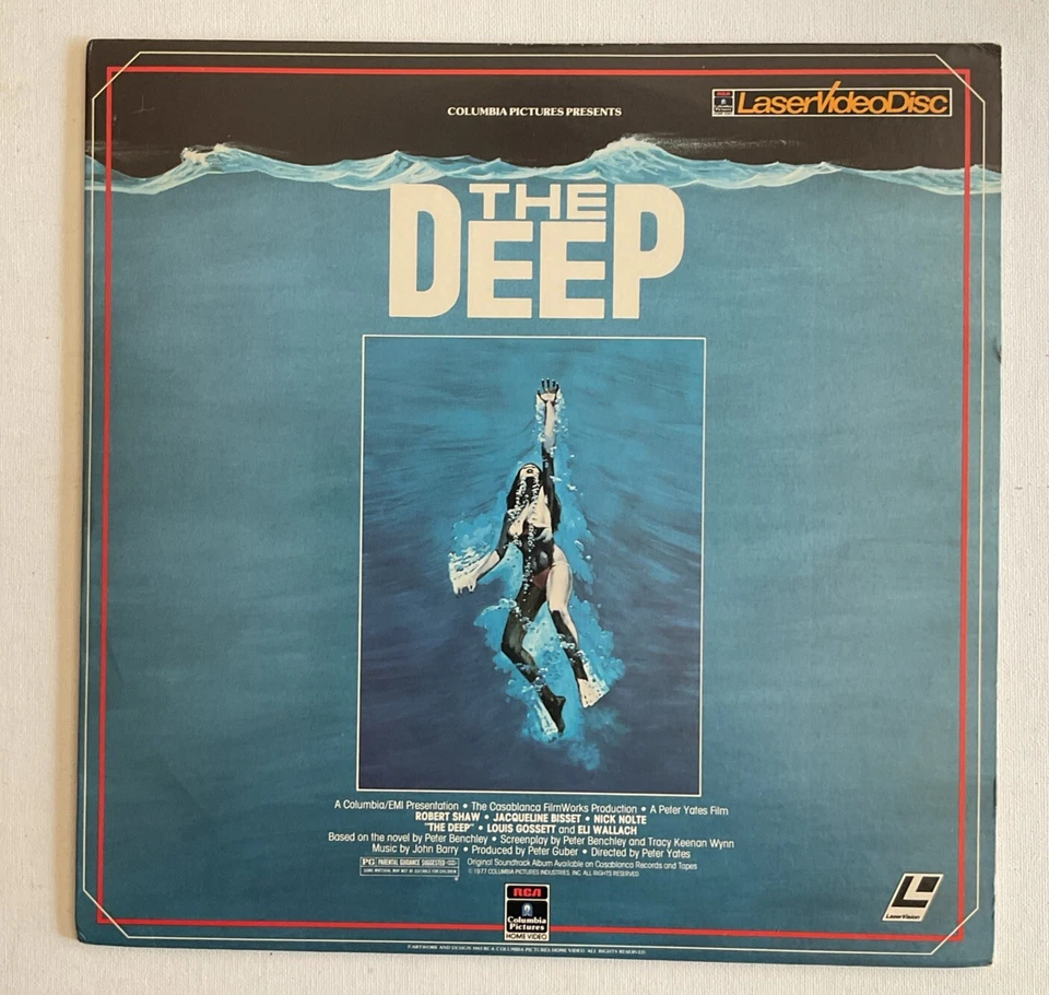 The Deep (1977) Laserdisc 1983 Horror. VG - Image 1 of 1