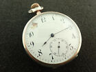 VINTAGE 46.2MM TWO TONE .800 SILVER CASE AMOR POCKET WATCH - KEEPING TIME 
