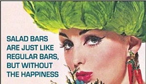 Salad Bars Are Just Like... funny fridge magnet (ep) - Picture 1 of 1