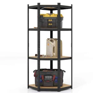 4-Tier Corner Shelf Unit Adjustable Garage Storage Utility Rack 720KG Capacity - Picture 1 of 24