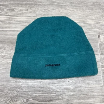 Sombrero Patagonia Gorro Polar Para Hombres Medio Azul Sólido Hecho en EE. UU. Invierno Aire Libre Foto 1 de 4