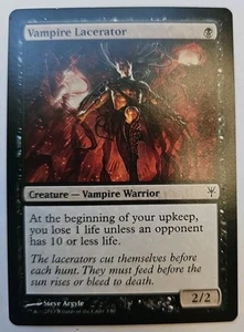 MTG Magic The Gathering Card Vampire Lacerator Creature Vampire Warrior Black  - Picture 1 of 2