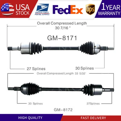 Para Cadillac CTS 2003 2004 2005 2006 TRACCIÓN TRASERA de eje trasero CV junta medio eje Foto 1 de 4