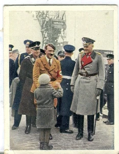 Bundeskanzler und Junge um 1930 Salem Dresden Zigaretten Co. Tabakkarte - Bild 1 von 2