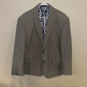 Robert Graham Sport Coat Blazer Gray Plaid Size 50  Signature Multicolor Lining  - Picture 1 of 16