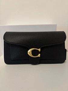 Coach Handtasche Damen Umhängetasche Bag Damentasche Leder Schwarz #h64i81r - Bild 1 von 11