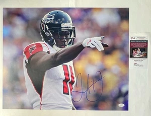 JULIO JONES Autographed Signed 16x20 Photo Picture Atlanta Falcons NFL Star COA - Picture 1 of 2