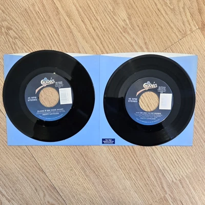 Patty Loveless 45s- Lot Of 2- Blame It On Your Heart, How Can I Help Say Goodbye Foto 1 de 4