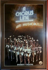 Poster musicale A CHORUS LINE 1979 SHUBERT THEATER NY Shakespeare Festival incorniciato - Foto 1 di 2