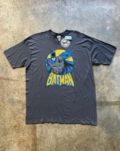 Nueva Camiseta Con Etiquetas 2009 DC Comics Batman Estampado Grande Talla 2XL Gris Azul Amarillo - Imagen 1 de 7