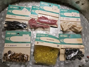 ENORME LOTE CUENTAS UNI-CRAFT NUEVAS STOCK ANTIGUO DE BRADENTON, FLORIDA INCL TRI-CUENTAS - Imagen 1 de 2