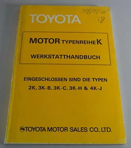 Manual De Taller Toyota K-Motor 1000 En Starlet, Corolla, Liteace, BUV De 1978 - Imagen 1 de 4