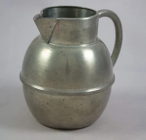 Vintage New World Pewter Cream Pitcher 1970s-80s 4.5" Tall - Picture 1 of 6