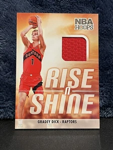 2023-24 NBA Hoops Grady Dick Rise N Shine Patch Relic RC - Raptors - Picture 1 of 2