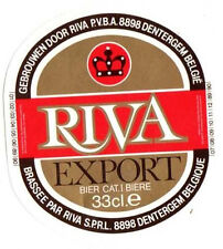 Belgian Beer Label - Riva Brewery - Belgium - Riva Export