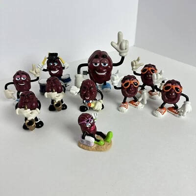 Lote De Colección De 9 Figuras Pasas PVC Pasas California Banda Playa y 1 Cuerda Años 80 Foto 1 de 4