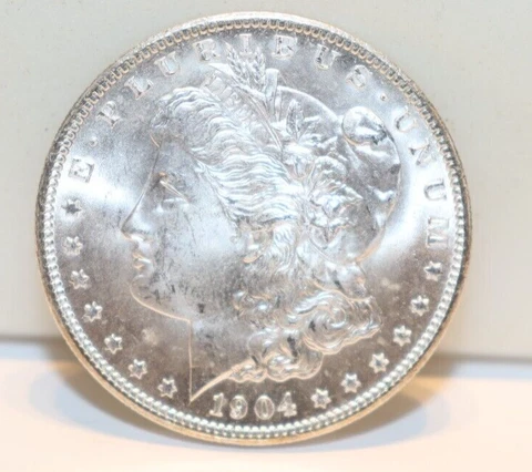 1904 O US Morgan Silver Dollar $1 Gem Unc Cover