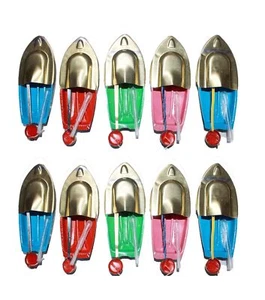 Tin Pop Pop Putt Putt Steam Boat Toy, 10 pieces, tin toy boat Multicolor - Picture 1 of 4