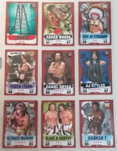 CCG - WWE WWF X9 Assorted Topps Slam Attax Trading Cards CCG Sheet (Lot 3) - Picture 1 of 2