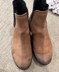 SOREL DAMEN AINSLEY CHELSEA STIEFEL BRAUN VELOURSLEDER GRÖSSE 7 - Bild 1 von 8