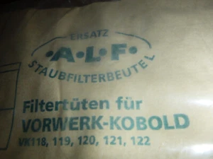 Kobalt Filtertüten Vorwerk für folgende Modele: VK 118, 119 ,120, 121, 122 - Bild 1 von 2