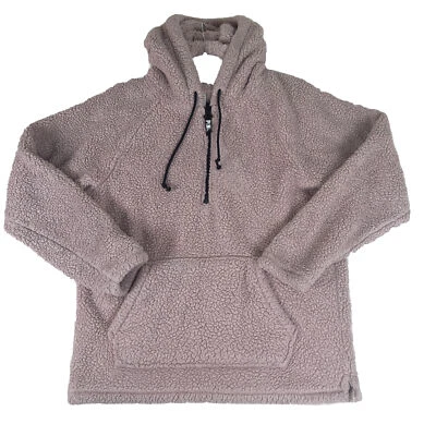 Victoria’s Secret PINK Women’s Pullover Zip Pink Sherpa Jacket Size Small - Image 1 of 4