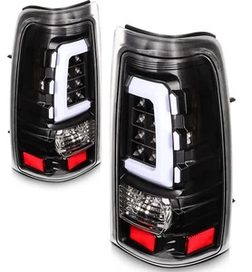 For 2003-2007 Chevy Silverado 1500 2500 3500 Black Left Right Taillight Assembly - Picture 1 of 7