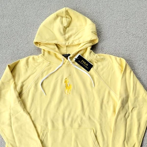 Polo Ralph Lauren Damen Big Pony Hoodie gelb Sweatshirt limitierte Auflage Medium - Bild 1 von 10