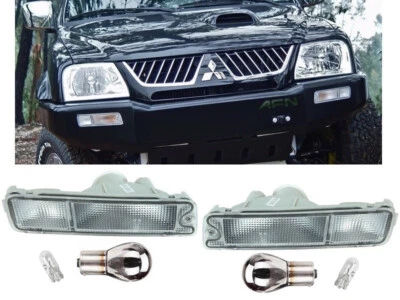 Indicatori Direzione Frecce Anteriori Mitsubishi L200 1996-2005 con P21W Cromate - Immagine 1 di 4