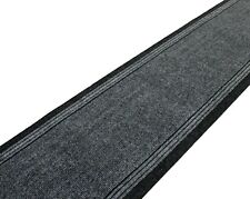 Grey Carpet Runner Mat Heavy Duty Anti Slip for Hall Kitchen Durable Any Length