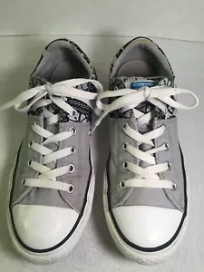 Converse All Star Low Top Sneakers Athletic Shoes Gray & Black Junior Size 5 - Picture 1 of 12