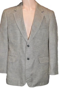 Saville Row Blazer Men 42R Sage 2 Button 100% Silk Sport Coat Jacket Vented EUC - Picture 1 of 12